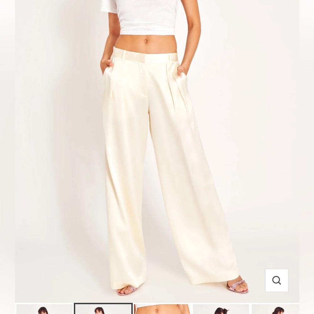 LoveShackFancy Emberlynn Silk Pants